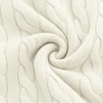 RL Cable Half Zipper Off-White - Image 3